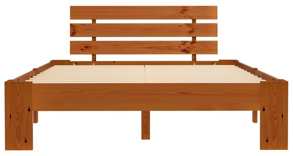 Rám postele medově hnědý masivní borovice 120 x 200 cm 283180