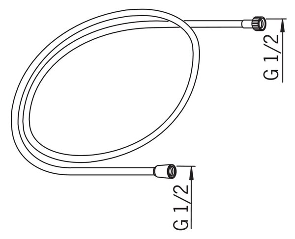 Oras sprchová hadice 150 cm chrom 241014