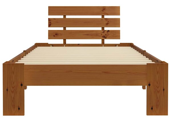 Rám postele medově hnědý masivní borovice 90 x 200 cm 283178