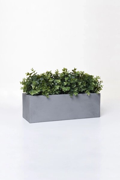 Truhlík FLOBO, sklolaminát, šířka 45 cm, šedá - beton design