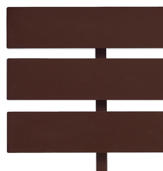 Rám postele tmavě hnědý masivní borovice 120 x 200 cm 283174