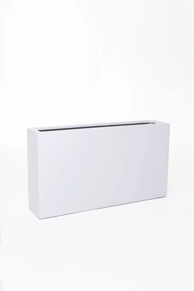 Květináč ELEMENTO SLIM, sklolaminát, šířka 90 cm, bílá