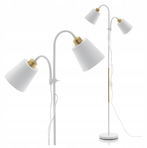 Stojací lampa E27, nastavitelná, 2× E27
