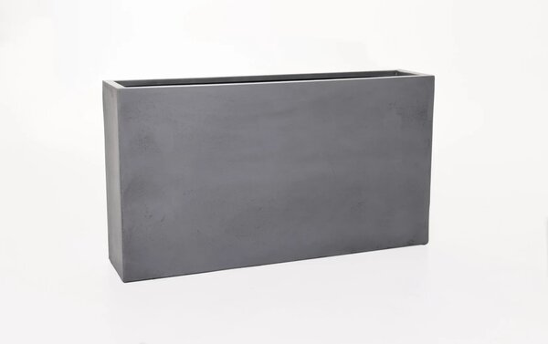Květináč ELEMENTO SLIM, sklolaminát, šířka 90 cm, beton design, šedá