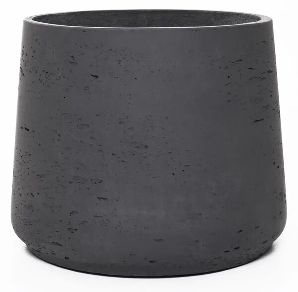 Květináč TROPICO, sklolaminát, výška 29 cm, antracit