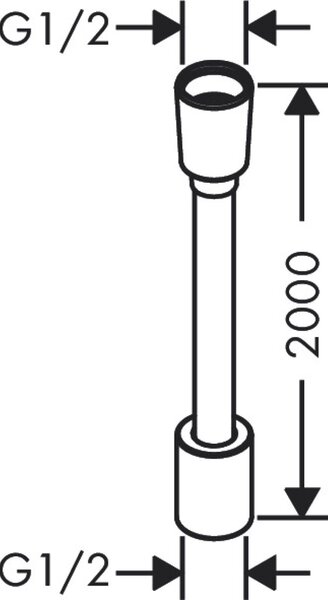 Axor ShowerSolutions sprchová hadice 200 cm || 28290310