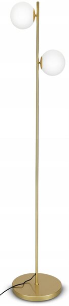 Zlatá stojací lampa G9, Ø 16 cm