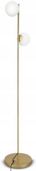 Zlatá stojací lampa G9, Ø 16 cm