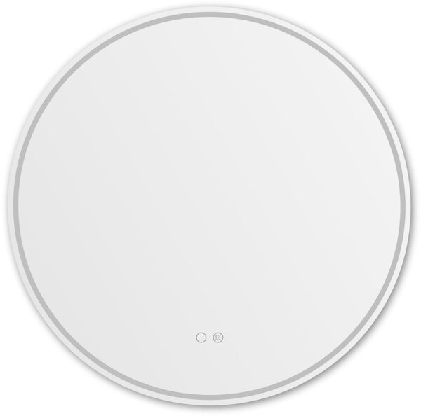Zuma Line zrcadlo 80x80 cm kulatý s osvětlením s vyhřívací podložkou D3004-80