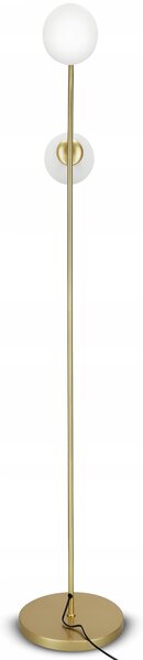 Zlatá stojací lampa G9, Ø 16 cm