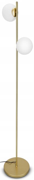 Zlatá stojací lampa G9, Ø 16 cm
