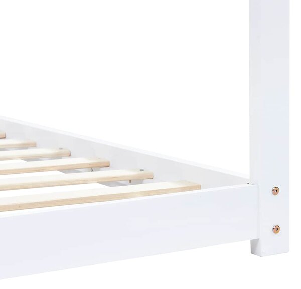 Rám dětské postele bílý masivní borové dřevo 90 x 200 cm 283351