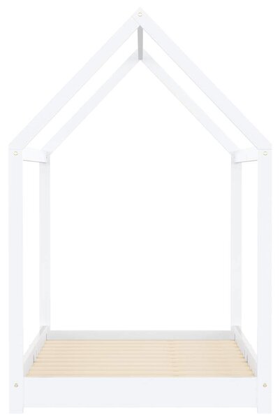 Rám dětské postele bílý masivní borové dřevo 90 x 200 cm 283351