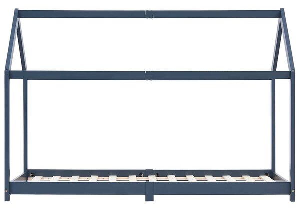 Rám dětské postele šedý masivní borové dřevo 90 x 200 cm 283354