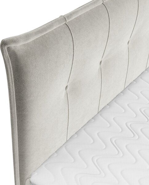 Maison de Rêve Béžová sametová postel boxspring DUNA 140 x 200 cm