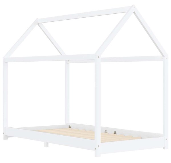 Rám dětské postele bílý masivní borové dřevo 90 x 200 cm 283351
