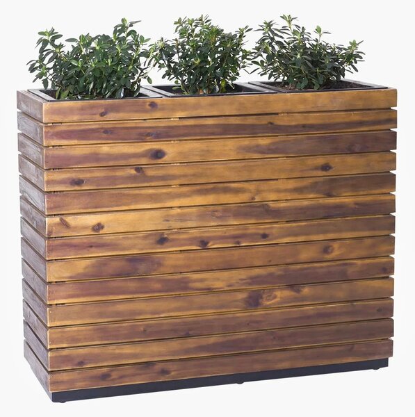 Květináč ELEMENTO, dřevo akácie, šířka 95 cm, hnědý