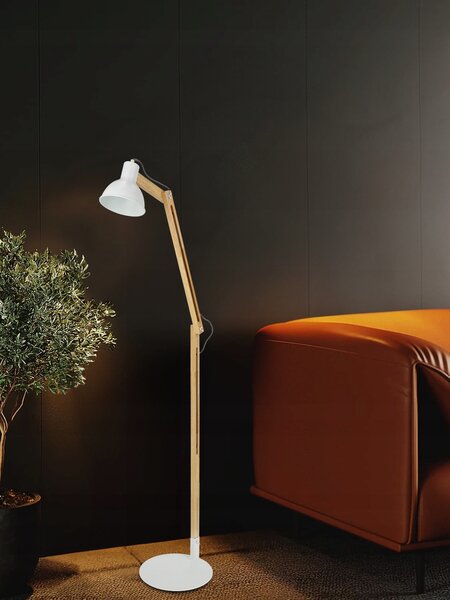 Stojací lampa E27, nastavitelná