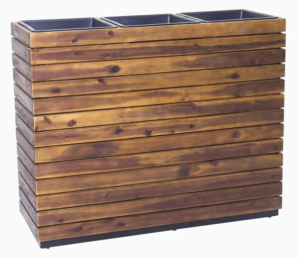 Květináč ELEMENTO, dřevo akácie, šířka 95 cm, hnědý