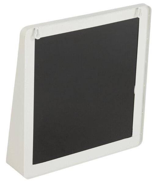 Bílé kovové závěsné zrcadlo J-line Zaya 41 x 38 cm