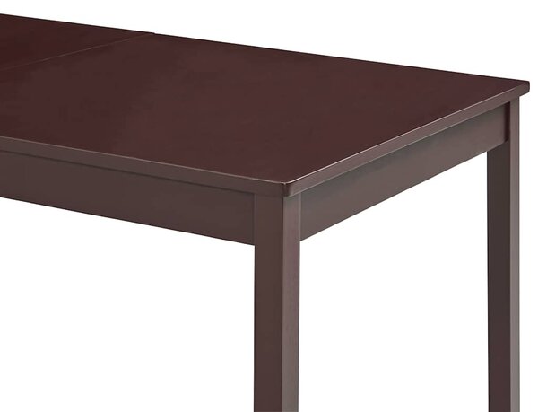 Jídelní stůl tmavě hnědý 180 x 90 x 73 cm borové dřevo 283407