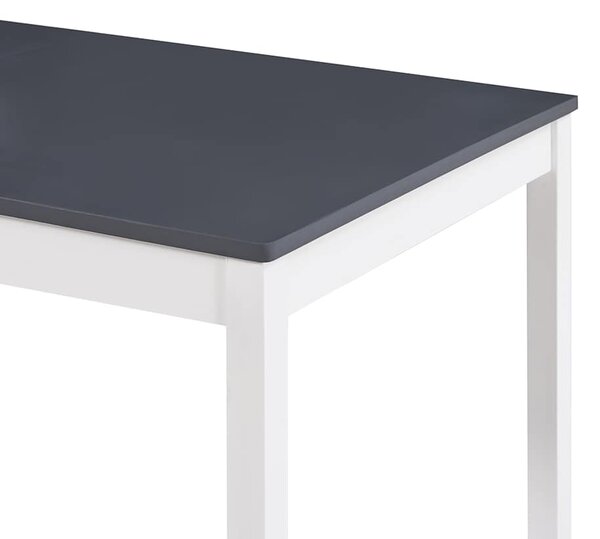 Jídelní stůl bílo-šedý 180 x 90 x 73 cm borové dřevo 283406