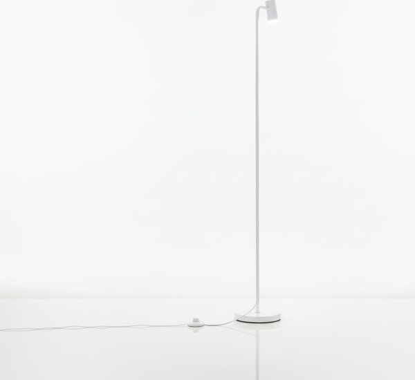 Bílá stojací lampa GU10 160 cm