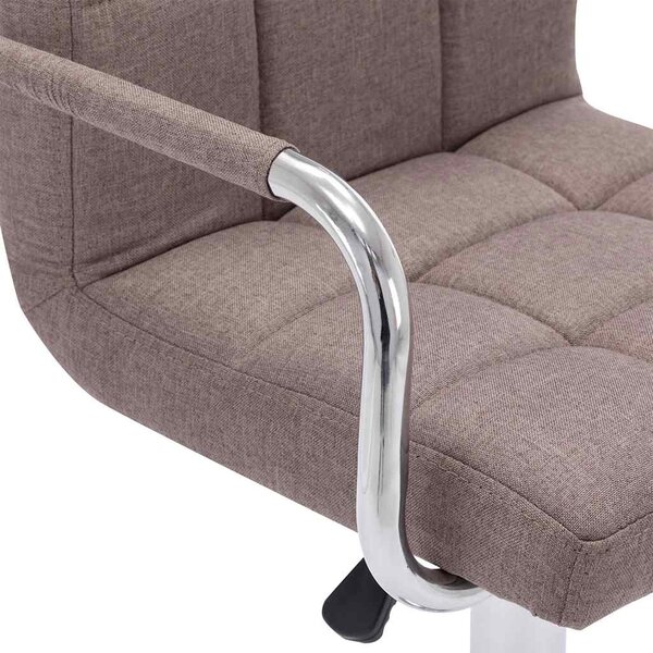 Barová židle taupe textil 283418