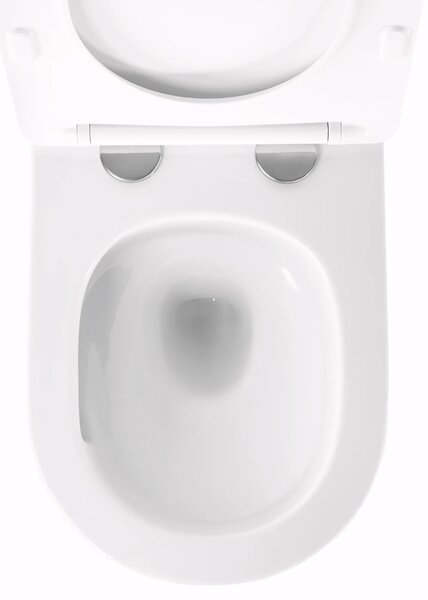Rea Tito wc mísa se sedátkem s pomalým sklápěním závěsná bez splachovacího kruhu bílá lesk REA-C6800