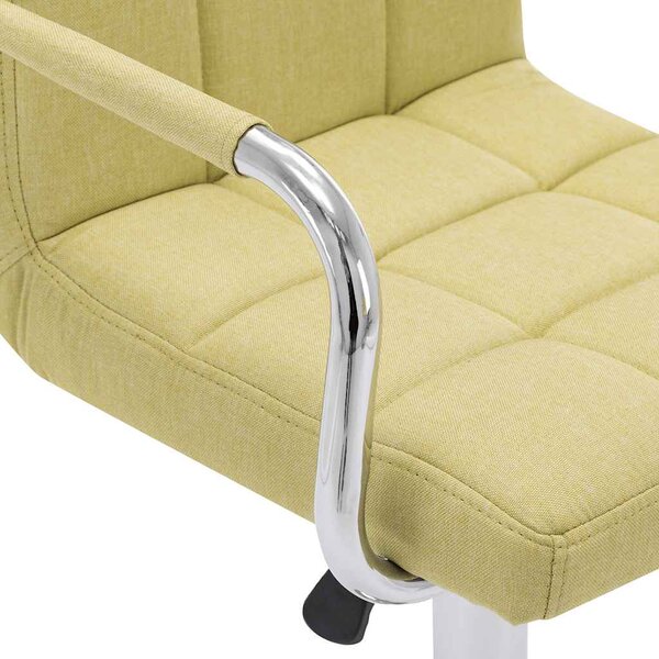 Barová židle zelená textil 283414