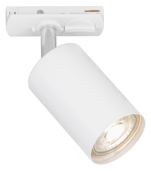 BRILO 8005016 LED spot GU10 lištový systém 230V – vysokonapěťový, 13,8cm, otočný/nastavitelný, bílý - BRILO