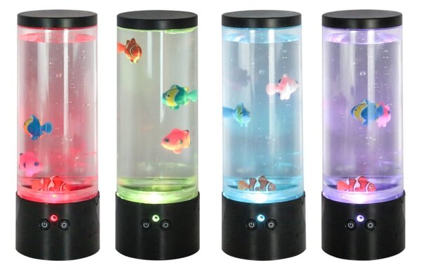 Zuma Line Aqua noční lampička rgb 1x2.25 W černá-průhledná 87946