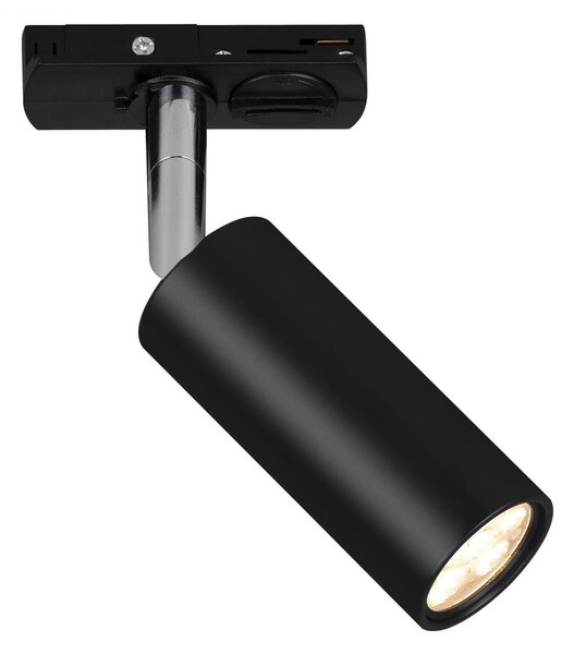 BRILO 8007015 LED spot 5,5W lištový systém 230V vysokonapěťový, stmívatelné, teplá bílá, 4x10 cm, černý - BRILO