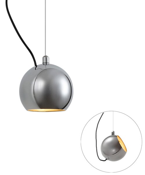 Design hanglamp chroom voor railsysteem 1-fase - Slimline Sara