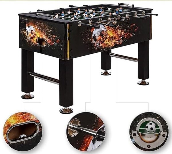GamesPlanet Profi fotbálek Leeds, 140 x 73 x 87 cm, fireball