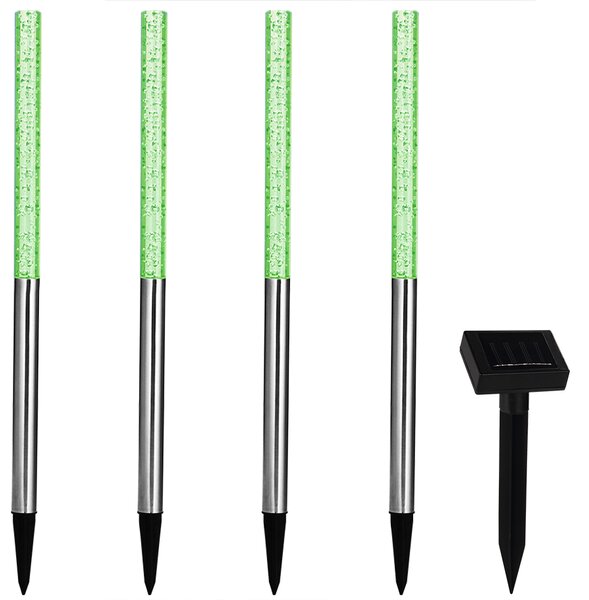 Deuba Sada 4 LED solárních lamp - barevné