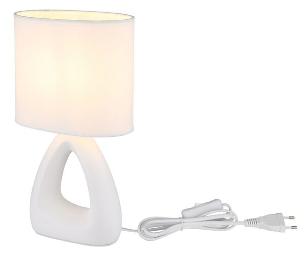 Globo Lighting Triangle stolní lampa 1x40 W bílá 21731W