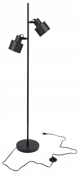 Černá stojací lampa E27 135 cm