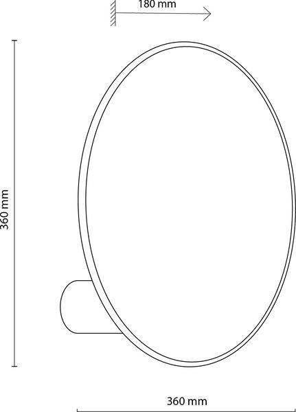 TK Lighting Pulse nástěnné svítidlo 1x15 W dřevo 4814