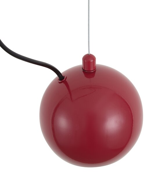 Design hanglamp rood voor railsysteem 1-fase - Slimline Sara