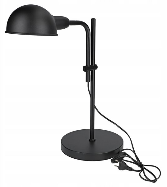 Černá stolní lampa E27