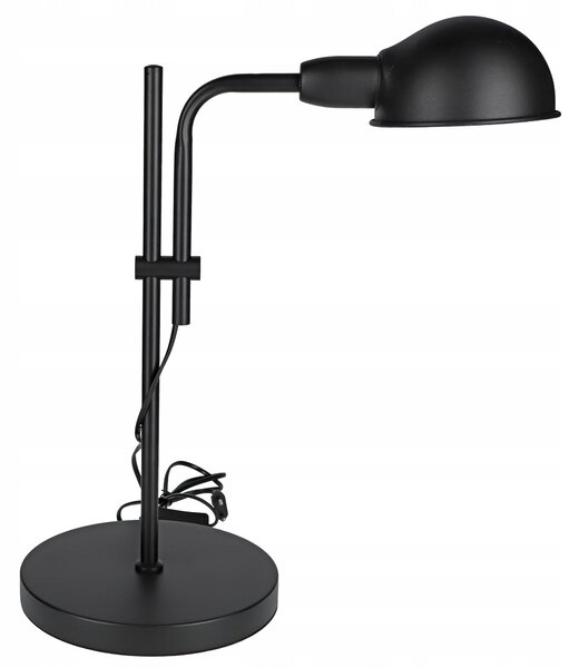 Černá stolní lampa E27