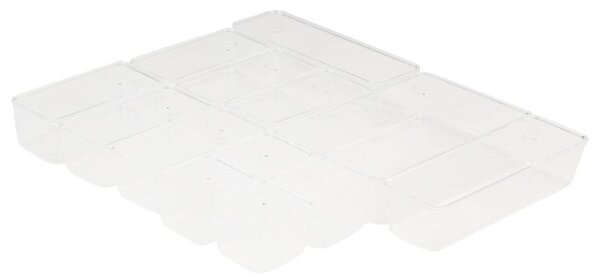 Livarno home Sada organizérů na make-up (13dílný průhledný) (100388118002)