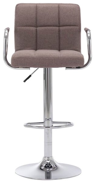 Barové židle 2 ks taupe textil 283428
