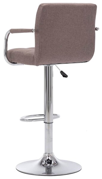 Barové židle 2 ks taupe textil 283428