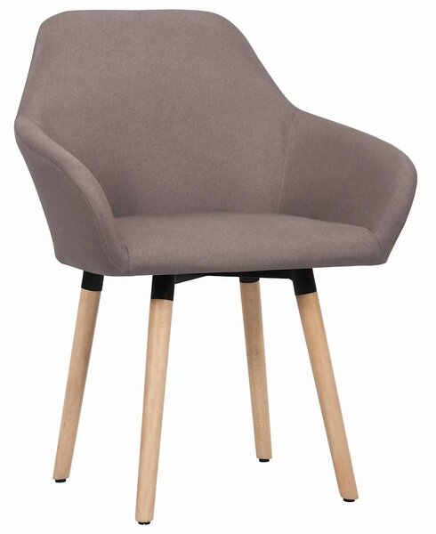 Jídelní židle 2 ks taupe textil 283468