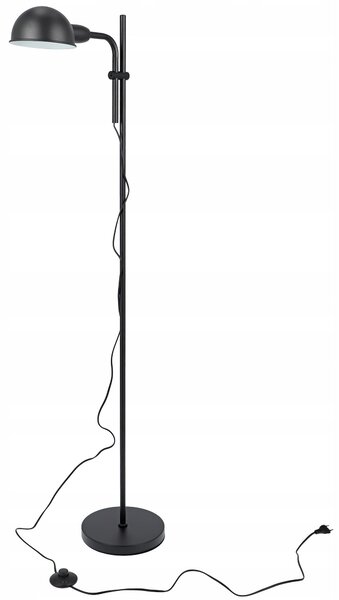 Černá stojací lampa E27 137 cm