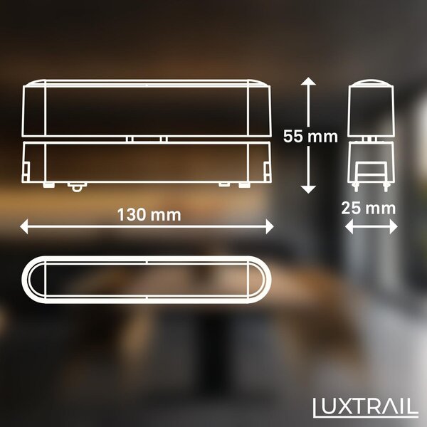 BRILO 8030016 LUXTRAIL lištový systém 48V, LED Tracklight, 5,5W, 720lm, nastavitelné, bílé - BRILO