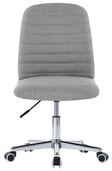Jídelní židle 2 ks světle šedé textil 283599