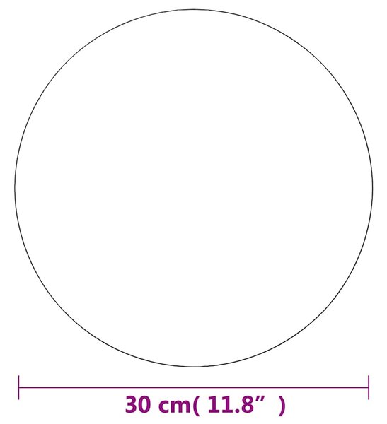 Zrcadlo bez rámu kulaté 30 cm sklo 283653